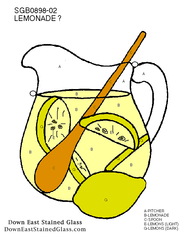 Lemonade stained glass pattern