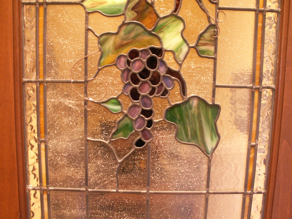 stained glass grapes