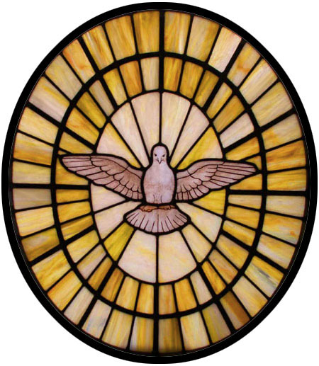 holy spirit stained glass