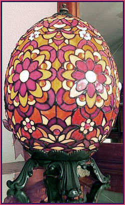 faberge egg stained
                  glass