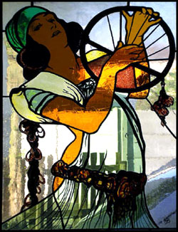 mucha stained glass
