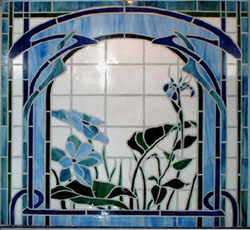 backsplash mosaic stained glass