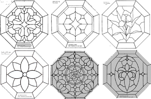 octagon stained
                  glass patterns