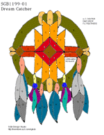 stained glass dream catcher pattern